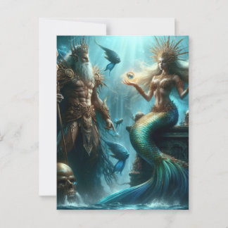 Postal Mermaid Poseidon