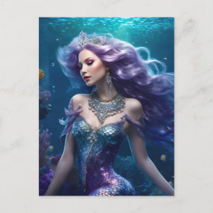 Postal Mermaid Purple Hair