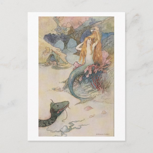 Postal Mermaid Warwick Goble (Anverso)
