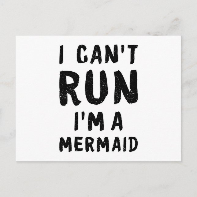 Postal Mermaids Chica Mermaid Sea Art Gracioso Regalo de  (Anverso)