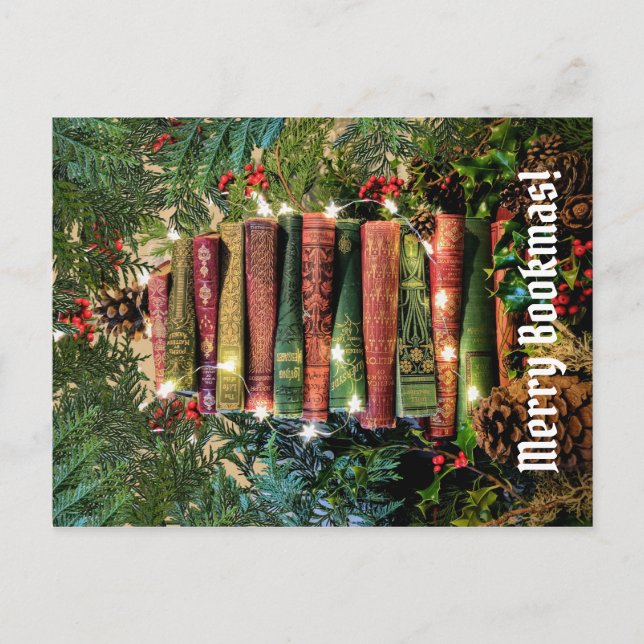 Postal Merry Bookmas (Anverso)