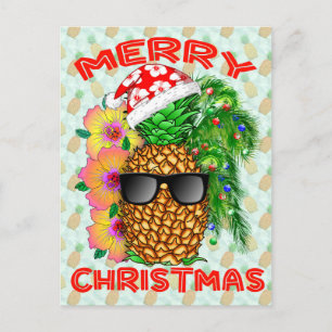 Postal Merry Christams Pineapple