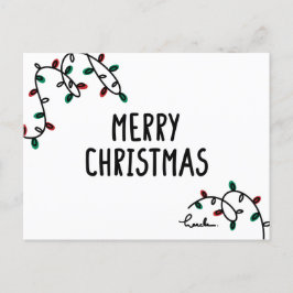 Postal merry christmas 