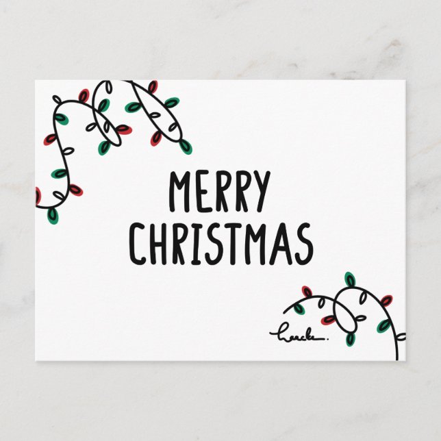 Postal merry christmas  (Anverso)