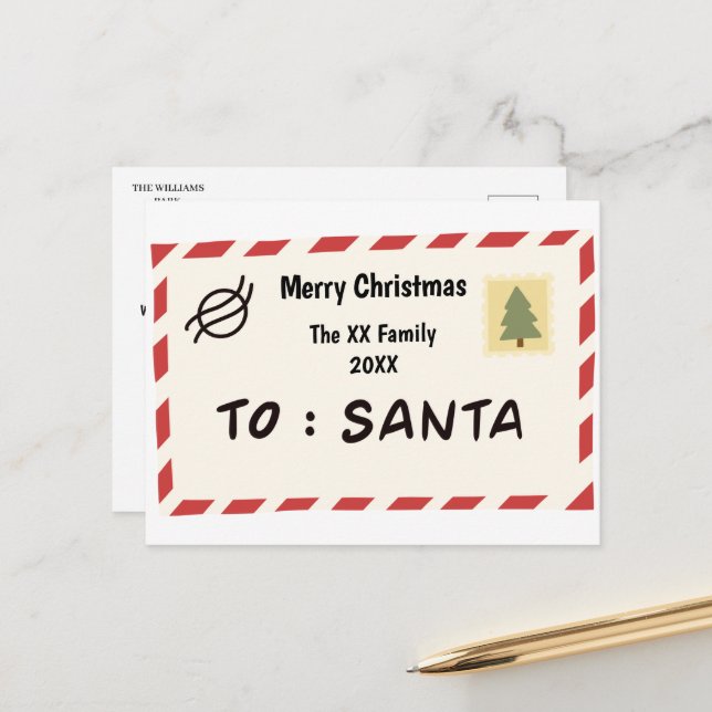 Postal Merry Christmas (Anverso/Reverso In Situ)