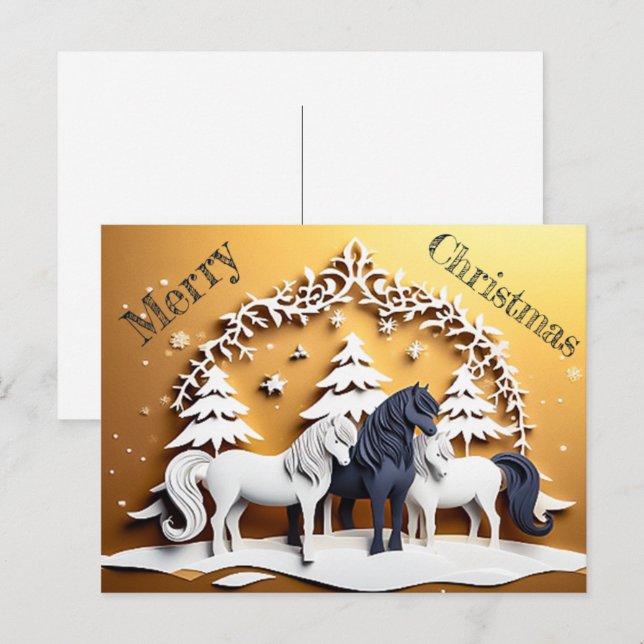 Postal Merry Christmas - 1 (Anverso / Reverso)