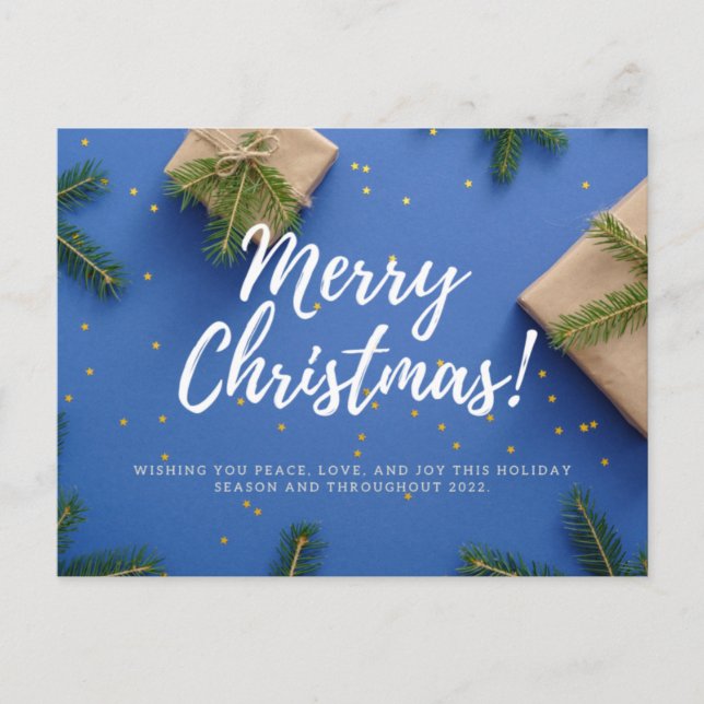 Postal Merry Christmas and Happy New Year (Anverso)