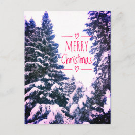 POSTAL MERRY CHRISTMAS ÁRBOLES POSTCARD