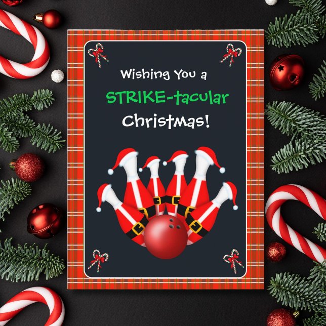 Postal Merry Christmas Bowling  (Subido por el creador)