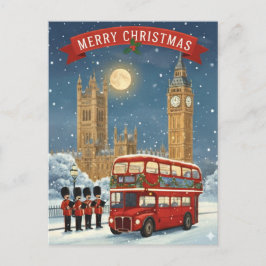 Postal Merry Christmas London Theme