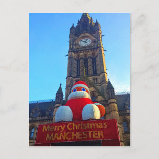 Postal Merry Christmas Manchester Postcard