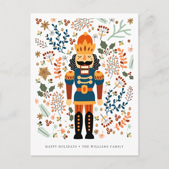 Postal MERRY CHRISTMAS NUTCRACKER | Añadir la foto (Anverso)