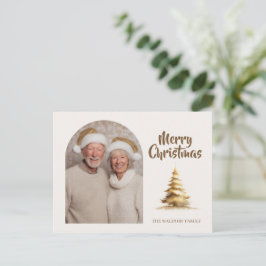Postal Merry Christmas Photo Family | Custom Holiday 