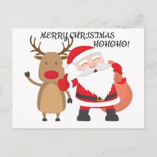 POSTAL MERRY CHRISTMAS POSTCARD