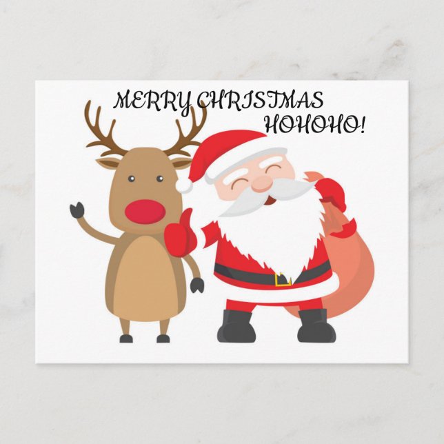 POSTAL MERRY CHRISTMAS POSTCARD (Anverso)
