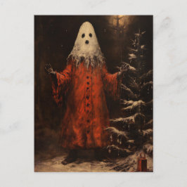Postal Merry Creepmas Spooky Ghost Gothic Vintage