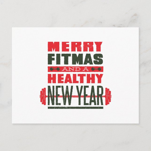 Postal Merry fitmas (Anverso)