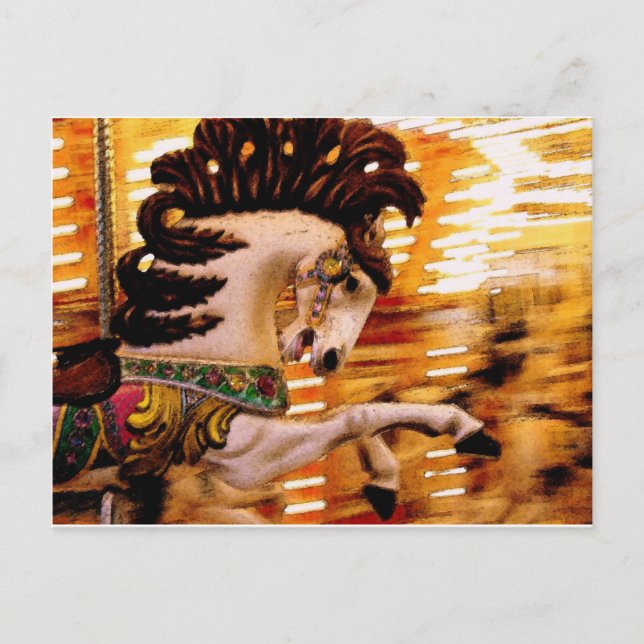 Postal Merry Go round Horse (Anverso)