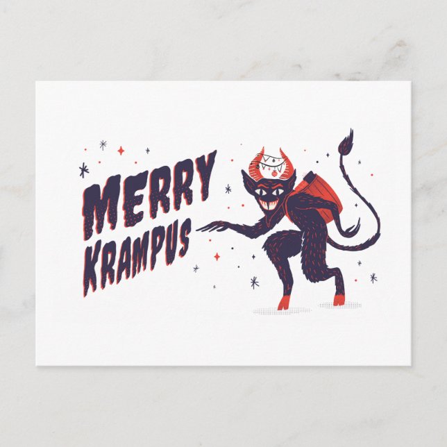 Postal Merry Krampus (Anverso)