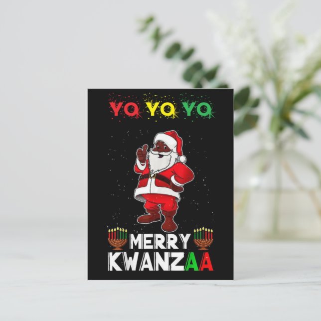 Postal Merry Kwanzaa Karenga (Anverso de pie)