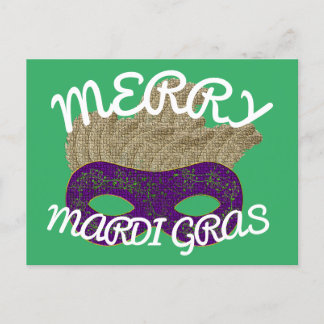 Postal Merry Mardi Gras