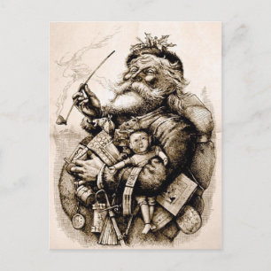 Postal Merry Old Santa Claus