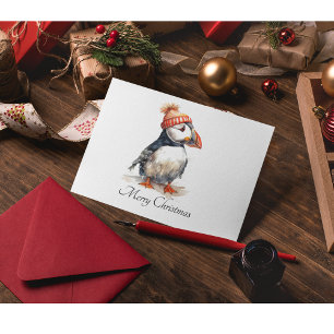 Postal Merry Puffin, personalizado