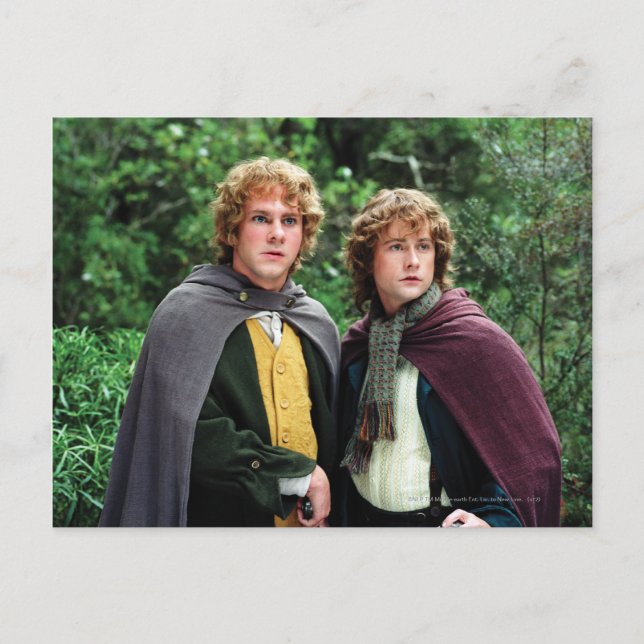 Postal Merry y Peregrin (Anverso)