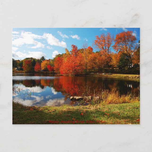 Postal merrymtg -2, río Alton NH. de la Feliz-Reunión (Anverso)