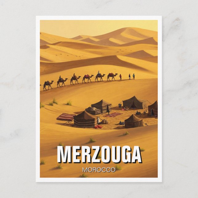Postal Merzouga Marruecos Travel (Anverso)