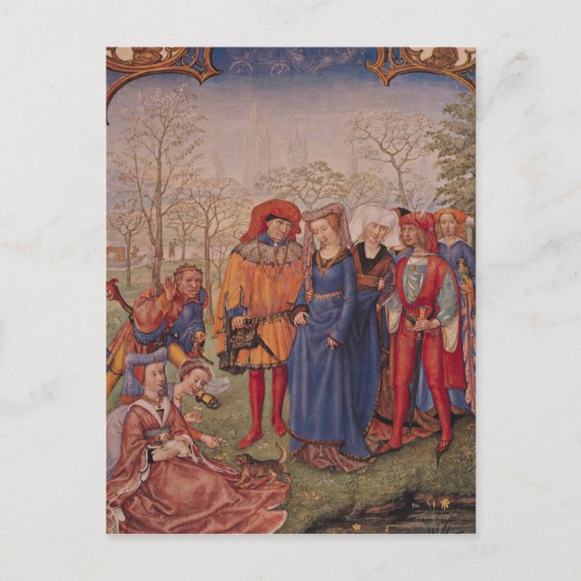 Postal Mes de abril (Anverso)