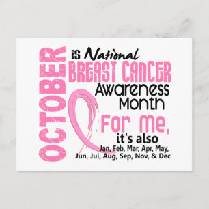 Postal Mes De Conciencia Sobre El Cáncer De Mama Cada Mes