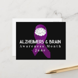 Postal Mes de Concientización sobre el Alzheimer y el Cer