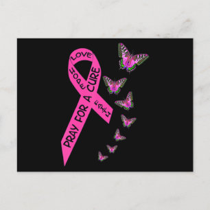 Postal Mes de concientización sobre el cáncer de mama Muj