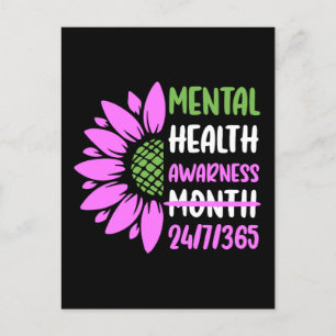 Postal Mes de concientización sobre la salud mental