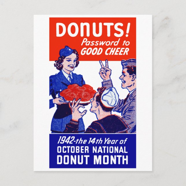Postal Mes de Donut de 1942 (Anverso)