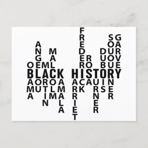 Postal Mes de historia negra