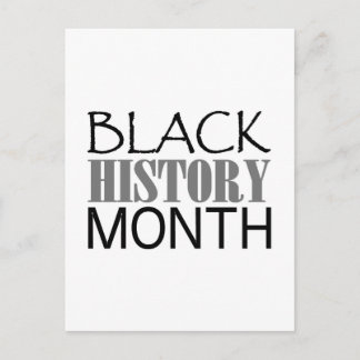 Postal Mes de historia negra
