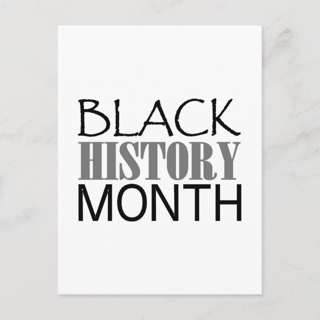Postal Mes de historia negra (Anverso)