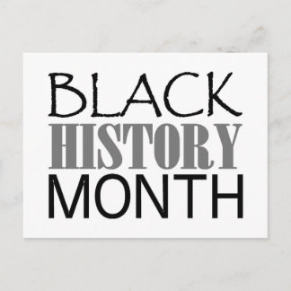 Postal Mes de historia negra