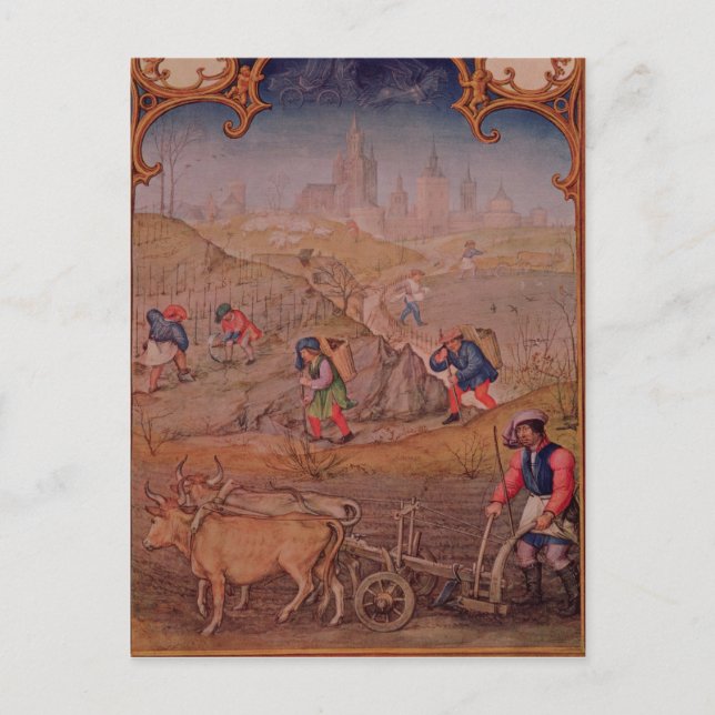 Postal Mes de marzo (Anverso)