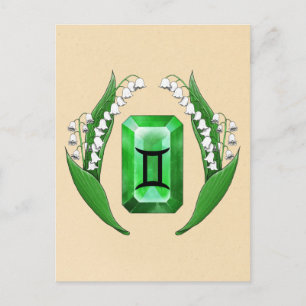 Postal Mes de nacimiento Mayo Gemini