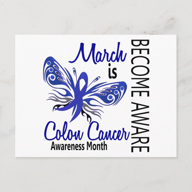 Postal Mes de sensibilización sobre el cáncer de colon Ma (Anverso)