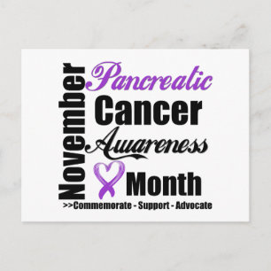 Postal Mes de sensibilización sobre el cáncer de páncreas