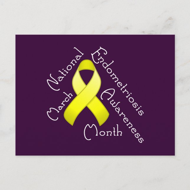 Postal Mes de sensibilización sobre la endometriosis Post (Anverso)