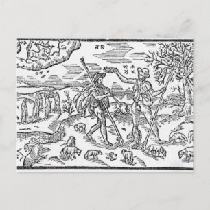 Postal Mes de septiembre "El Calendador de los Shephearde
