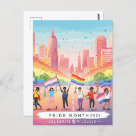 Postal 'Mes del Orgullo 2025 - Celebrar con amor'