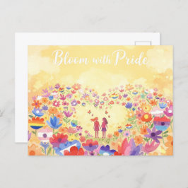 Postal 'Mes del Orgullo - Florecer con orgullo