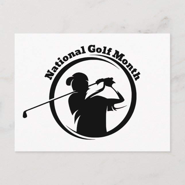 Postal Mes Nacional del Golf (Anverso)