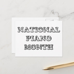 Postal Mes Nacional del Piano